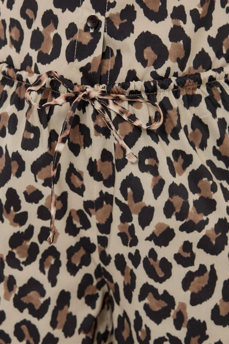 Leopard Print Straight Leg Pants - Image 5