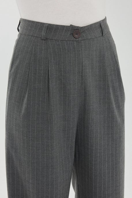 Hoge Taille Gestreepte Rechte Pantalon - Image 5