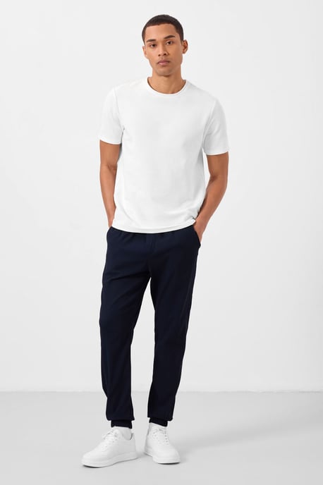 Heren Rechtaf Chino's met Elastische Taille - Image 1