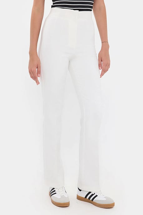 Plissé Hoge Taille Rechte Pantalon - Image 3