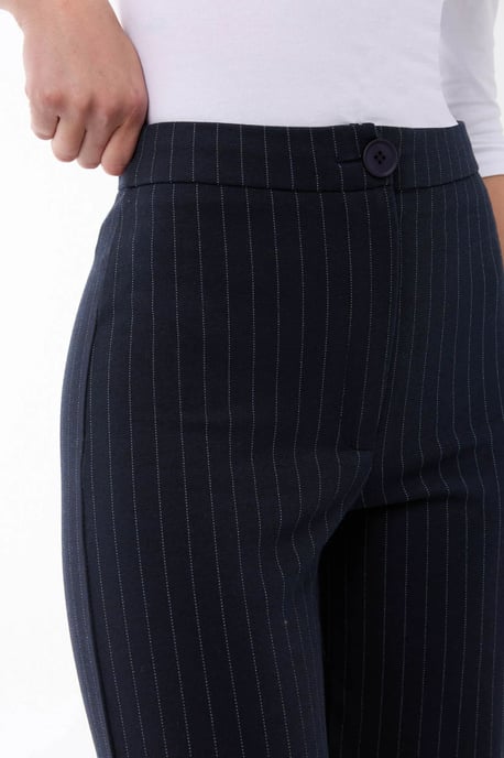 High Waist Striped Straight Leg Pants - Image 5