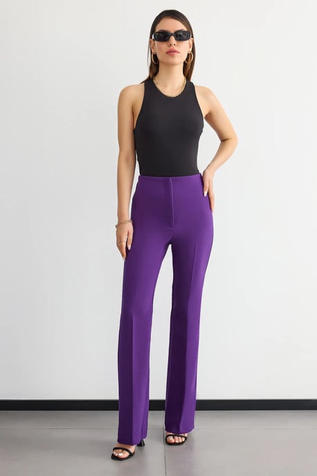 Hoge Taille Rechte Pijpen Broek - Image 2