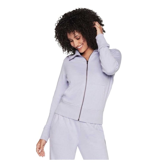 Skechers Dames-sweatshirt met lange mouwen en diamantpatroon (Lichtroze) - Image 3