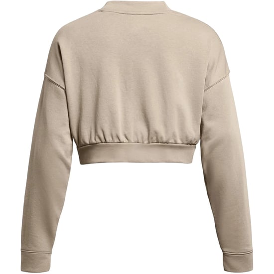 Under Armour Dames Rival cropped sweatshirt met ronde hals van badstof (Bruin) - Image 2