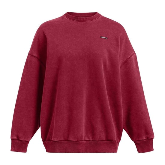 Under Armour Unisex Adult Crew Neck Oversized Sweatshirt (Rood) - Image 2