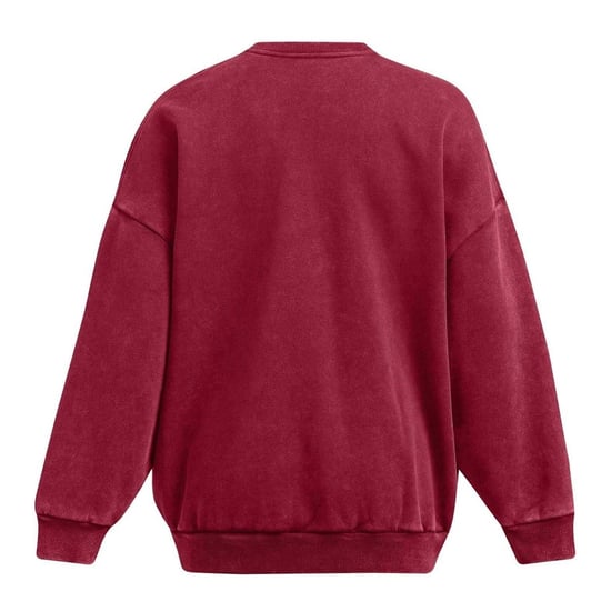 Under Armour Unisex Adult Crew Neck Oversized Sweatshirt (Rood) - Image 3