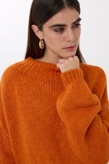 Oversized High-Neck Knitted Sweater - Image 5