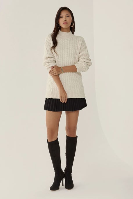 Hair Braid Knit Sweater - Image 2