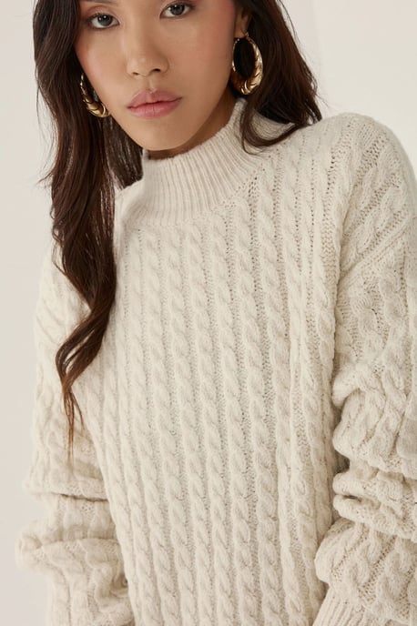 Hair Braid Knit Sweater - Image 3