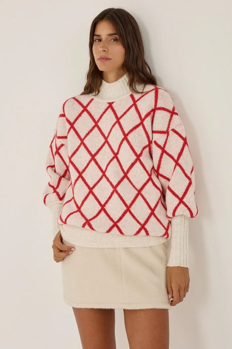 Jacquard Knit Sweater - Image 3