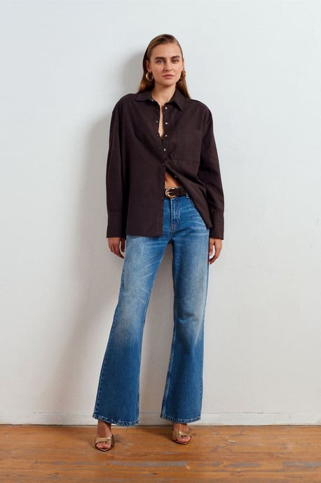 Lage Taille Flared Jeans - Image 3