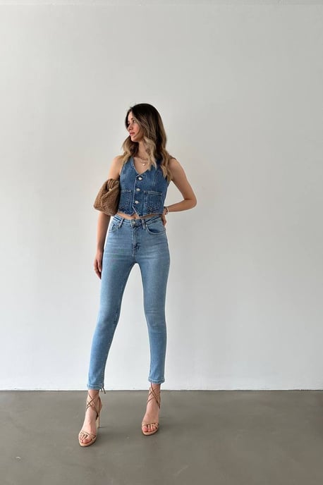 High Waist Skinny Jeans - Image 2