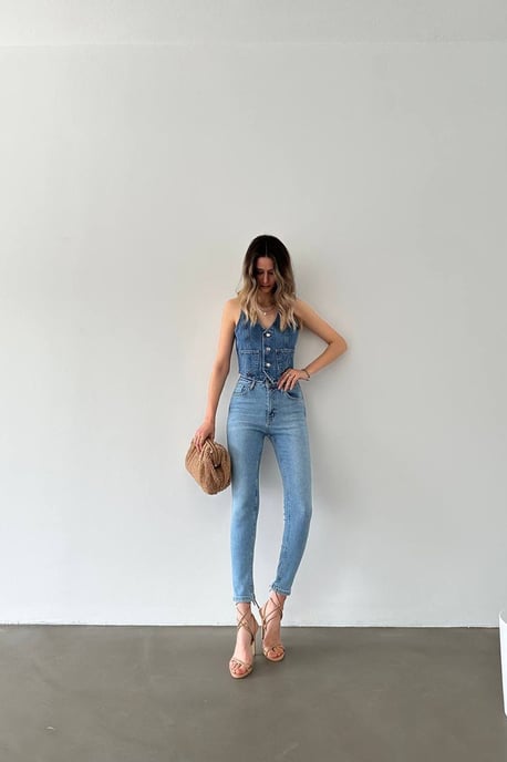 High Waist Skinny Jeans - Image 6