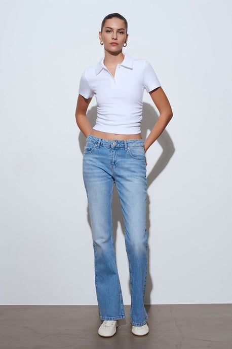 Lage taille Bootcut Denim Jeans - Image 1