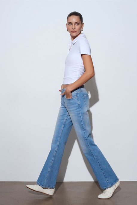 Lage taille Bootcut Denim Jeans - Image 4