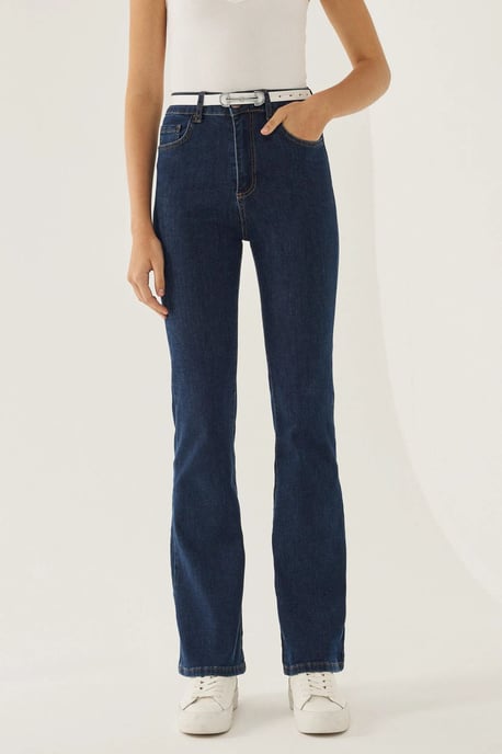 Normal Waist Flare Jeans - Image 2
