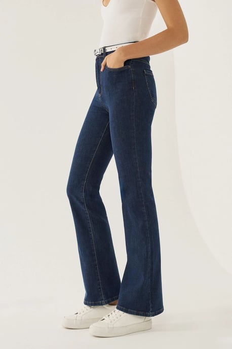 Normal Waist Flare Jeans - Image 3