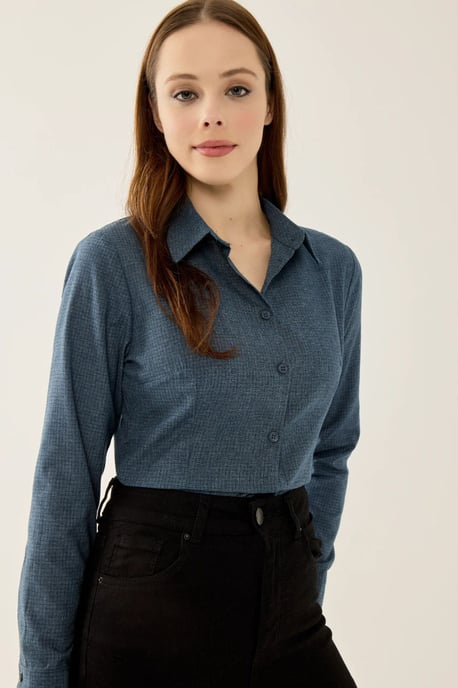 Plaid Buttoned Slim Fit Shirt - Image 2