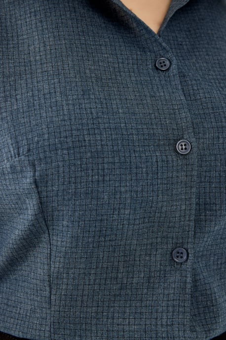 Plaid Buttoned Slim Fit Shirt - Image 4