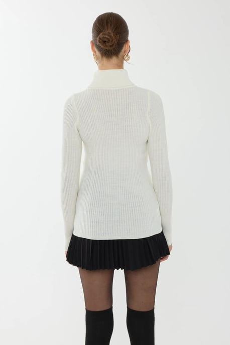 Slim Fit Turtleneck Sweater - Image 4