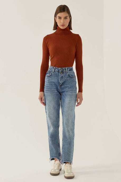 Slim Fit Turtleneck Sweater - Image 2