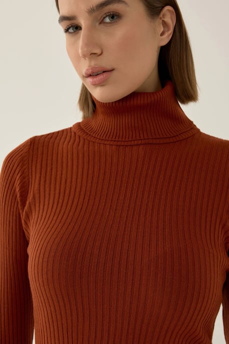 Slim Fit Turtleneck Sweater - Image 4
