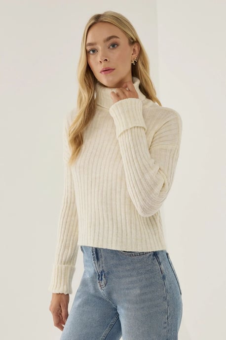 Turtleneck Regular Fit Sweater - Image 3