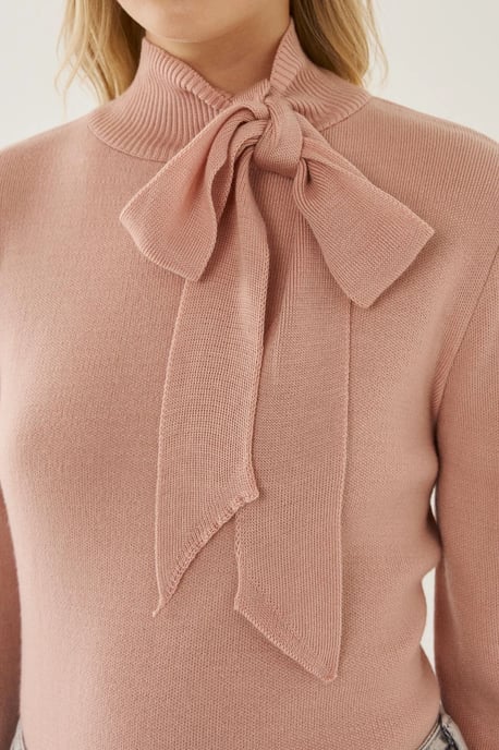 Bow Detailed Knit Sweater - Image 6