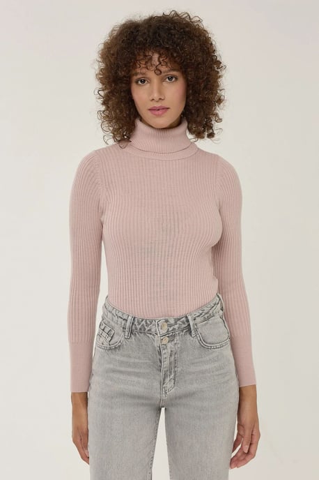Slim Fit Turtleneck Sweater - Image 1