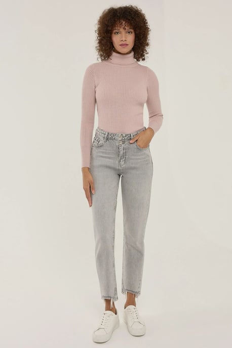 Slim Fit Turtleneck Sweater - Image 2