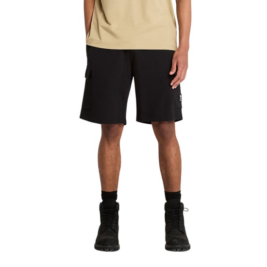 Timberland Heren Geweven Cargo Shorts (Zwart) - Image 1