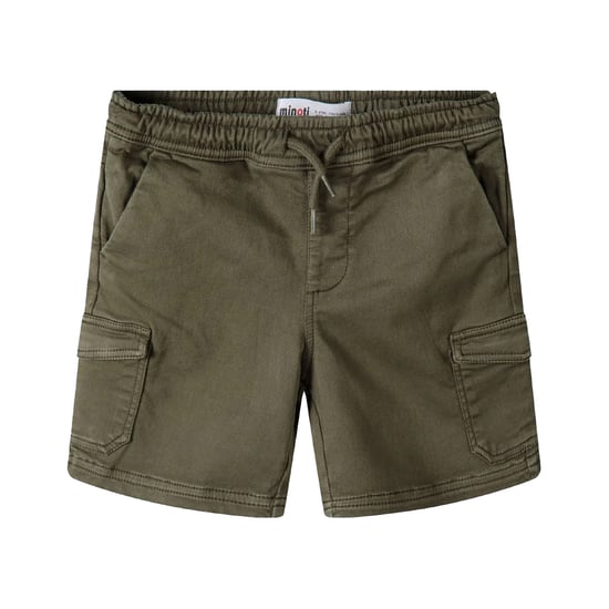 Minoti Gebreide Cargo Shorts Jongens (Kaki Groen) - Image 2