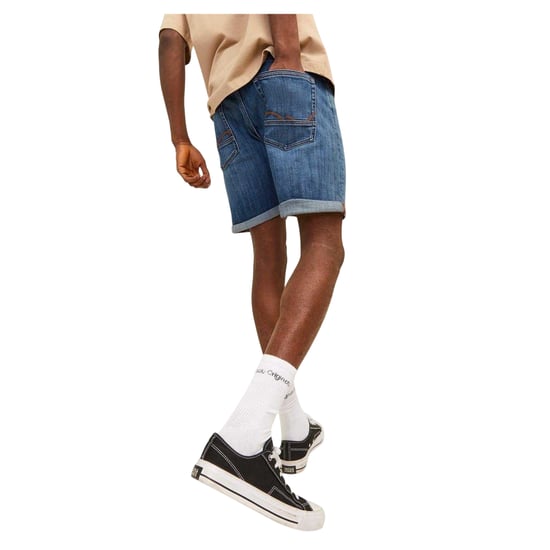 Jack And Jones Heren Denim Jeans Shorts (Blauwe Denim) - Image 3