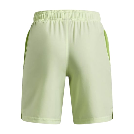 Under Armour Technische geweven korte broek met logo voor jongens (Lichtgroen) - Image 2