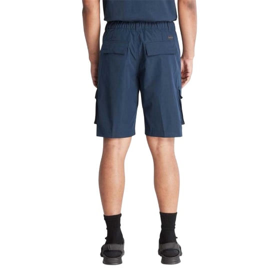 Timberland Heren Waterafstotende Leren Badge Relaxed Fit Cargo Shorts (Marine) - Image 3