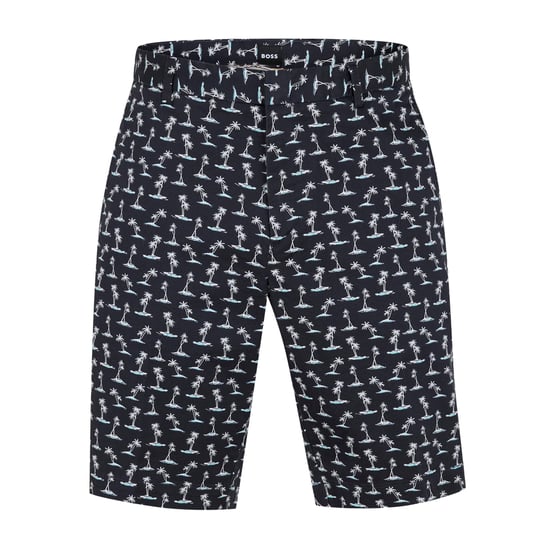 Boss Heren Chino Shorts met all-over print (Pastelblauw) - Image 1