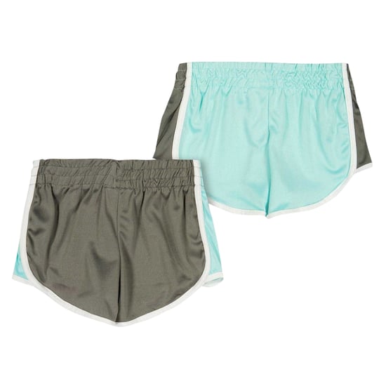 Reebok Jersey Shorts för flickor (Förpackning med 2 st) (Aruba Blue) - Image 2