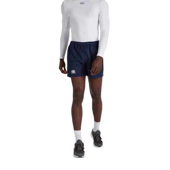 Canterbury Mens Advantage Rugby Shorts med resår i midjan (Marinblått) - Image 1