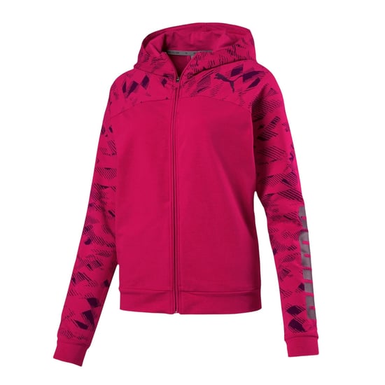 Puma Womens/Ladies Urban Logo Quarter Zip Sports Full Zip Hoodie (Pink) - Image 2