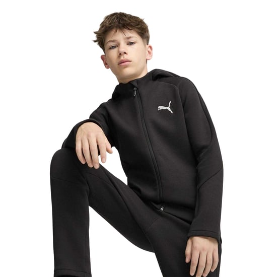 Puma Kinderen Evostripe Full Zip Hoodie (Puma Zwart) - Image 3