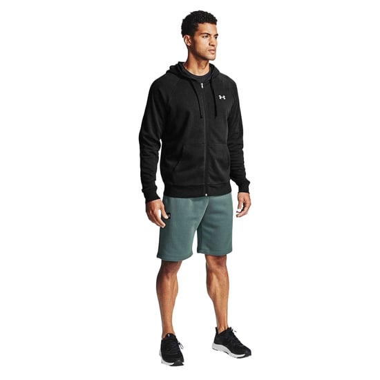 Under Armour Mens Rival Fleece Full Zip Hoodie (Svart) - Image 4