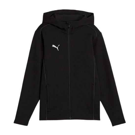 Puma TeamFINAL Casuals Hooded Jacka för barn/ungdomar (Svart) - Image 1