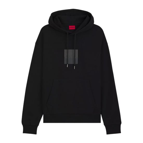 Hugo Heren Hooded Regular Drop Sleeve Hoodie (Zwart) - Image 1