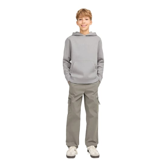 Jack And Jones Kinderen/Kinderen Lettering Sterren Hoodie (Ultiem grijs) - Image 4