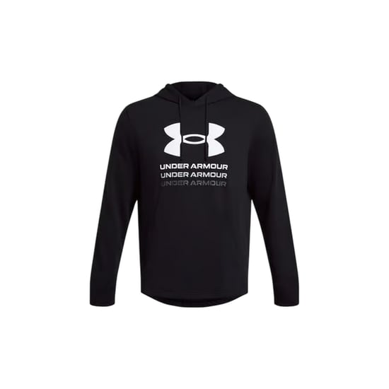 Under Armour Heren Rival Terry Grafische Hoodie (Zwart) - Image 2
