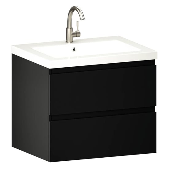 Mirlux Badkamermeubel karo 60cm mat wastafel wit - Image 3