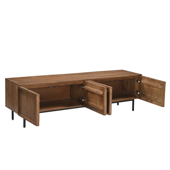 Livingfurn tv meubel elan 180x50x40 cm mangohout - Image 3
