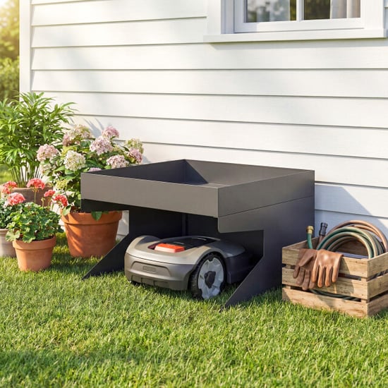4goodz Robotmaaier garage staal met plantenbak 75x70x46 cm - - Image 5
