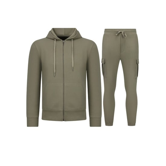 Enos Casual oversized ribbed joggingpak volwassenen trainingspak - Image 2