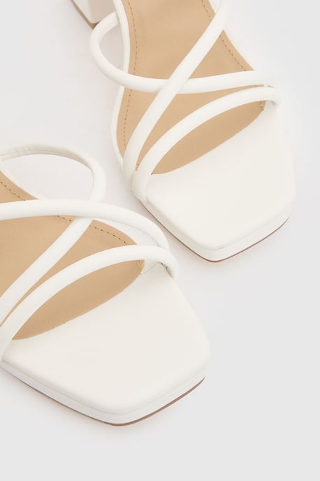 Wide Fit Strappy High Block Heels - Image 5